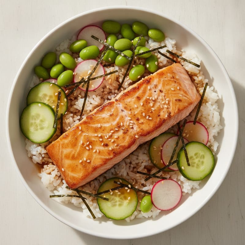 Salmon Sushi Rice Bowl