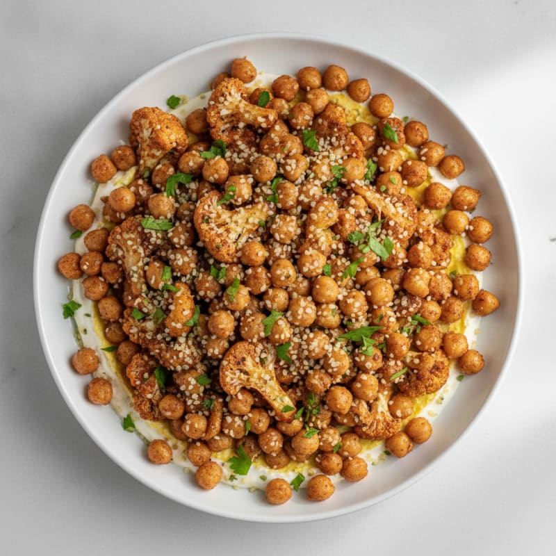Roasted Vegetable and Chickpea Bowl