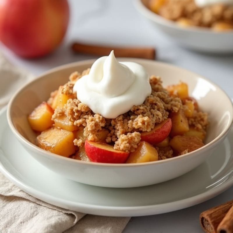 Cinnamon-Spiced Apple Oat Crumble