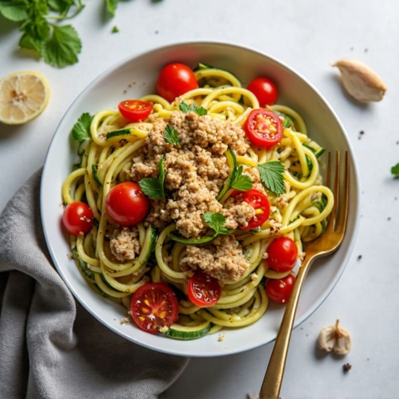 Protein-Packed Turkey and Zucchini Noodle Skillet