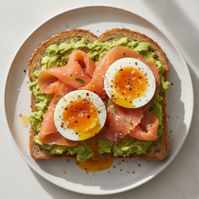 Avocado Toast with Jammy Eggs