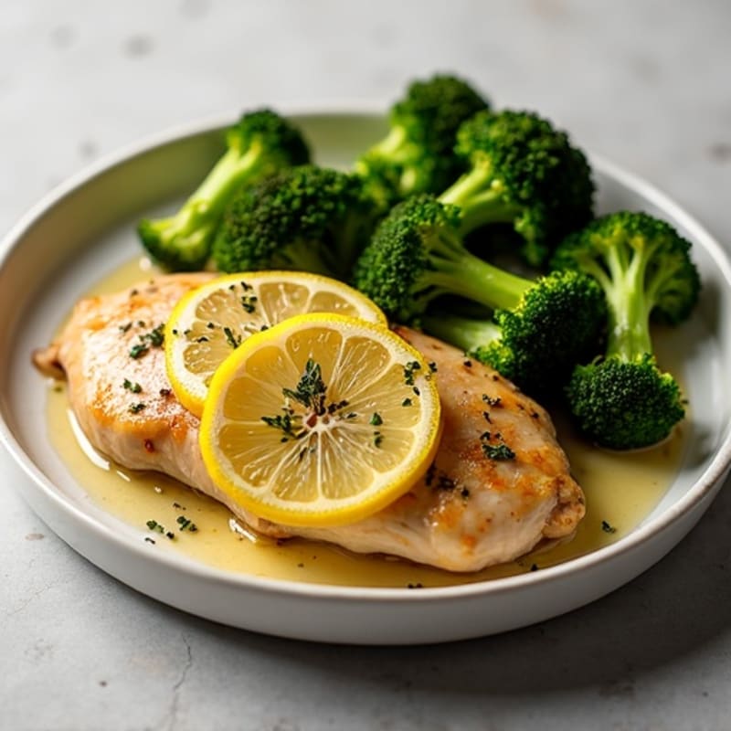 Sheet Pan Lemon Herb Chicken with Roasted Broccoli