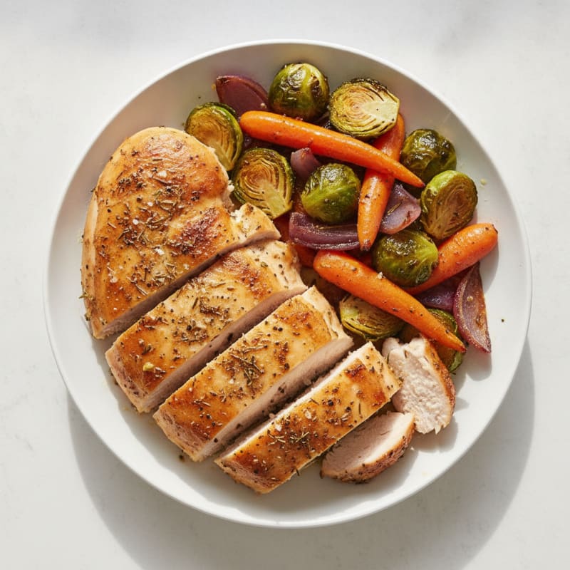 Herb-Roasted Chicken with Roasted Vegetables