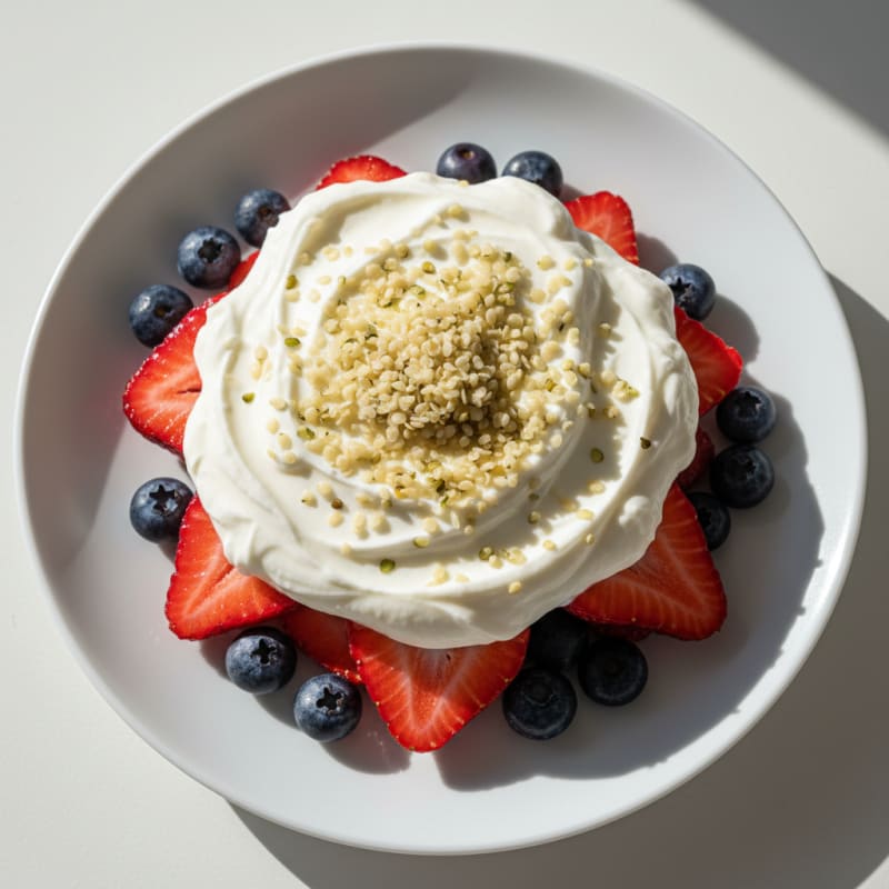 Greek Yogurt Protein Parfait with Mixed Berries