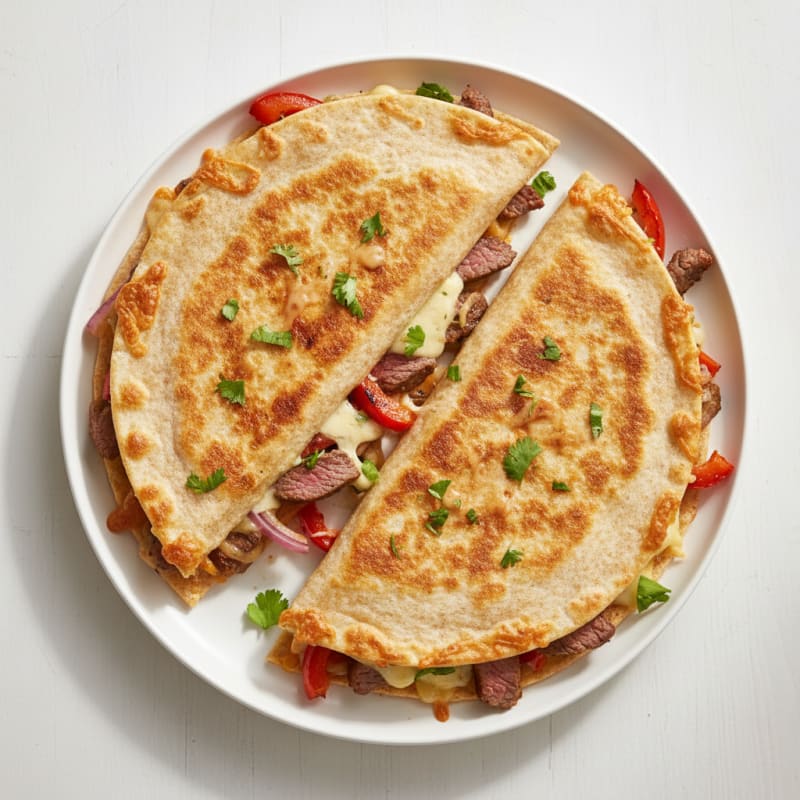 Crispy Chili-Lime Steak Quesadillas