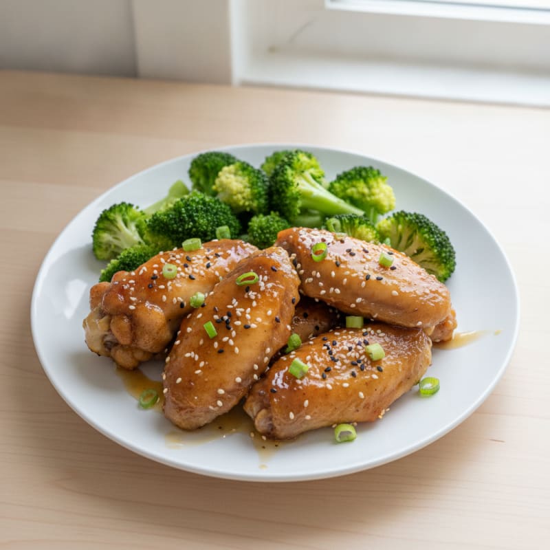 Honey-Glazed Chicken Wings with Sesame