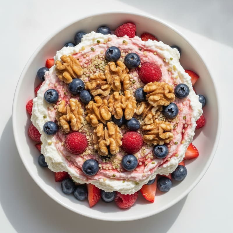 Creamy Greek Yogurt Protein Parfait with Mixed Berries