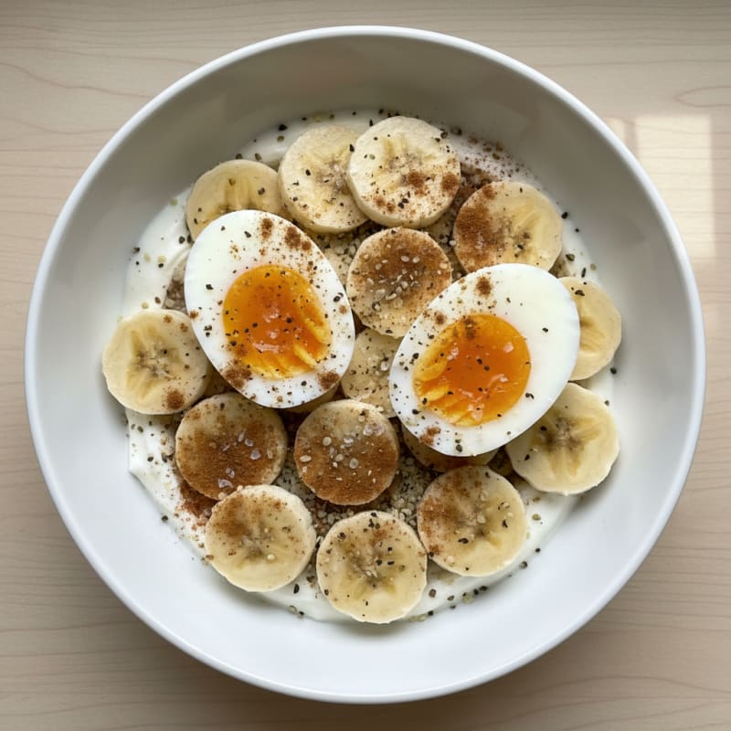 High-Protein Boiled Egg and Banana Power Bowl