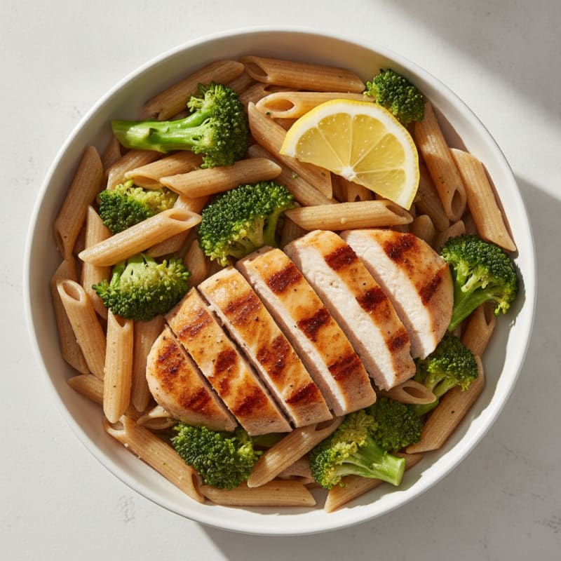 Grilled Chicken and Broccoli Pasta Bowl