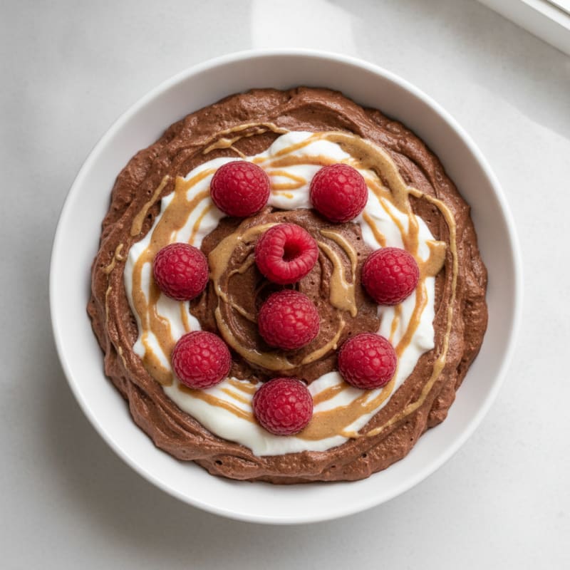 Silky Chocolate Protein Pudding with Greek Yogurt