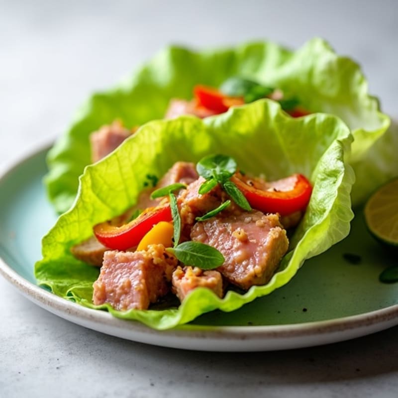 Fresh Spicy Tuna Lettuce Wraps