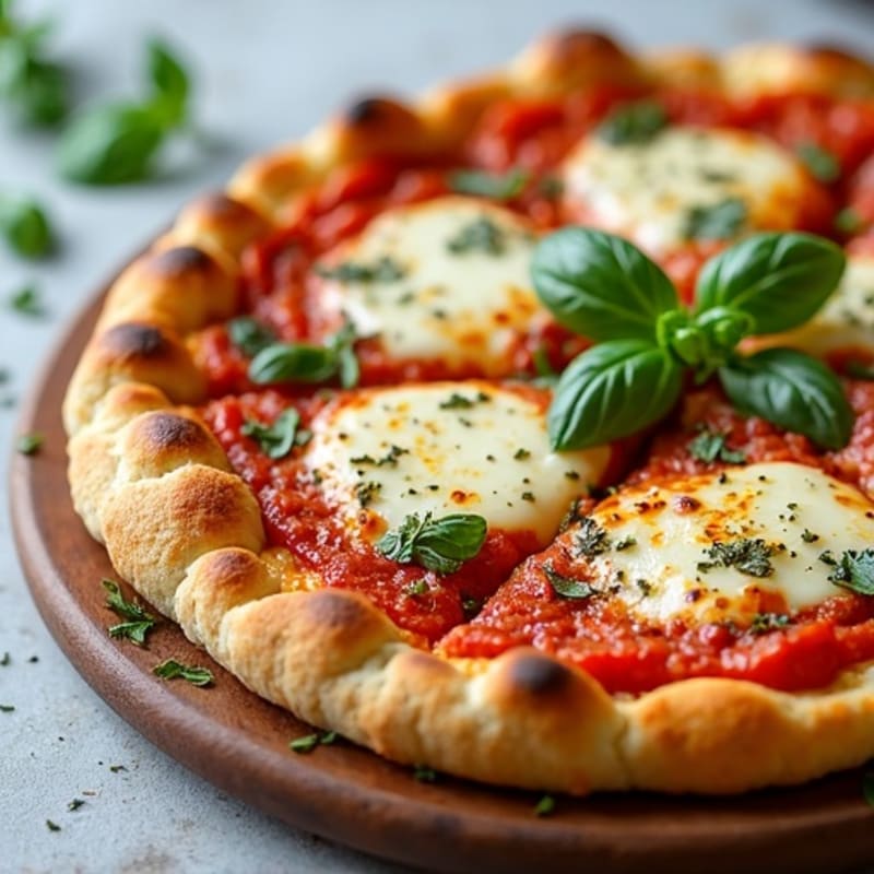 Crispy Cauliflower Crust Pizza with Fresh Herbs