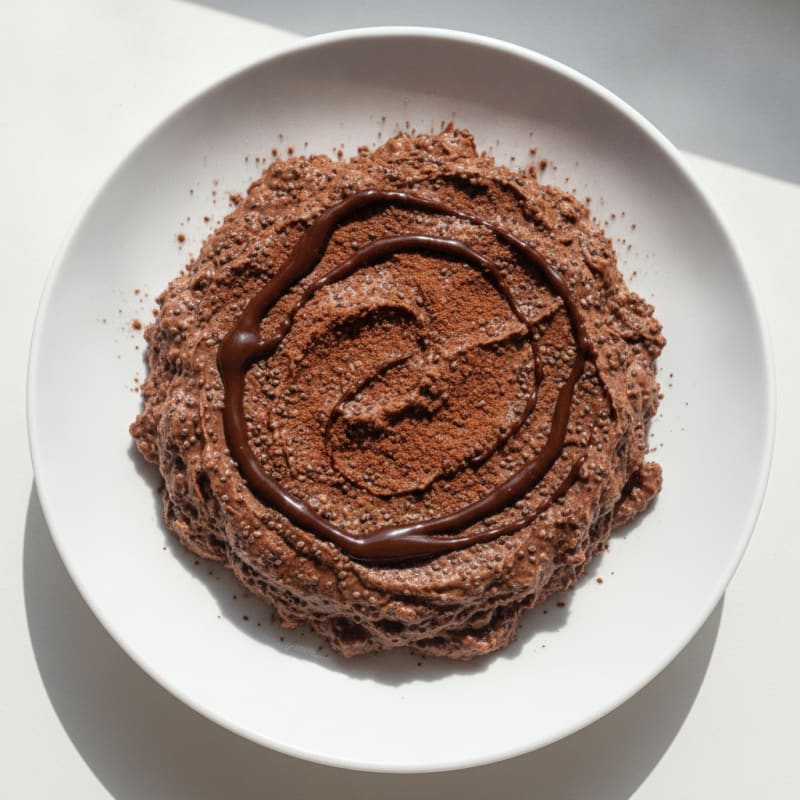 Chocolate Protein Pudding with Chia Seeds