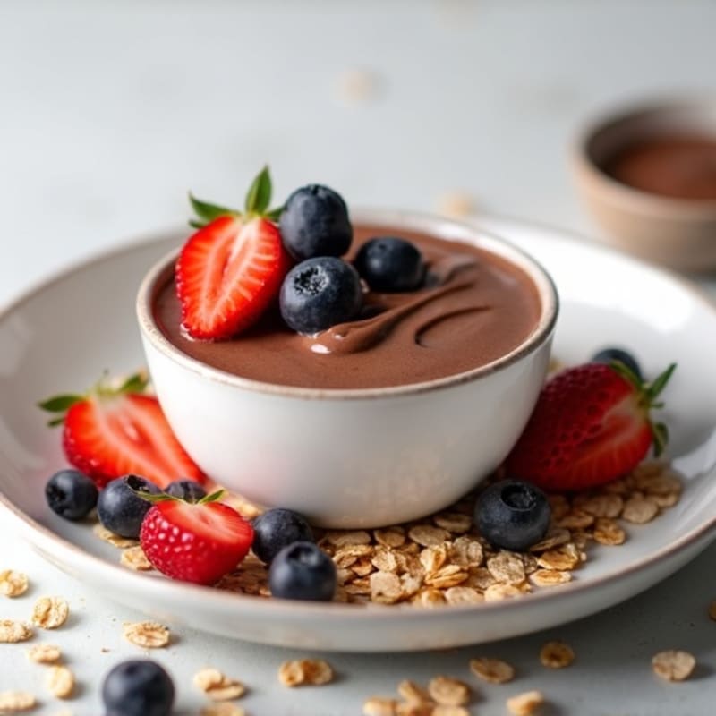Silky Chocolate Protein Pudding with Greek Yogurt