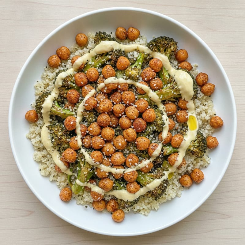 Roasted Vegetable and Chickpea Bowl