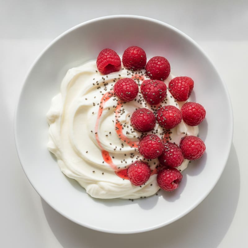 Greek Yogurt Protein Pudding with Berries