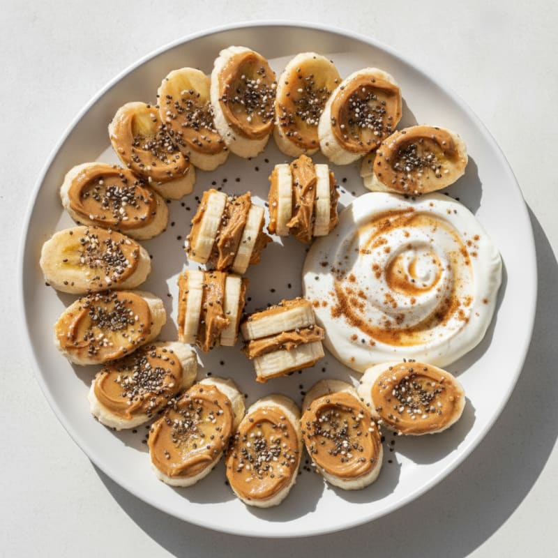 Almond Butter Banana Bites
