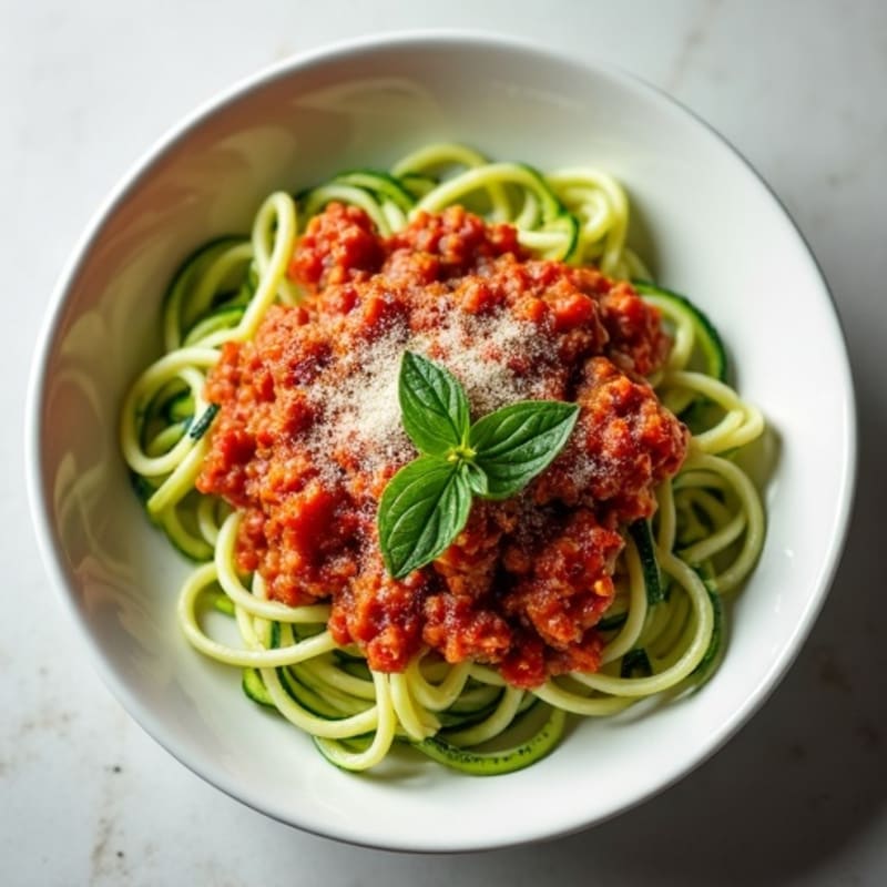 Protein-Packed Turkey Bolognese with Zucchini Noodles
