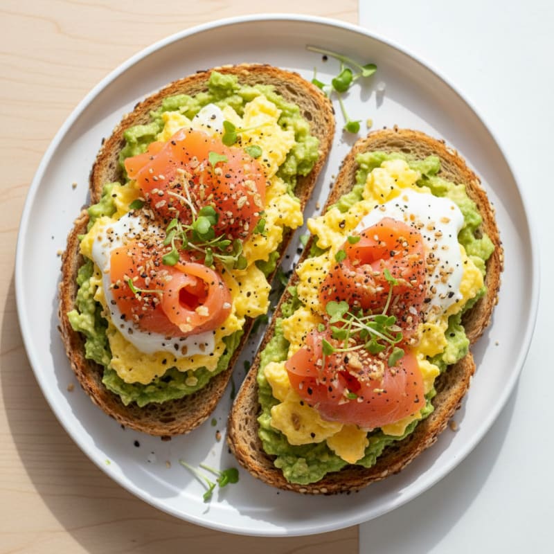 Golden Avocado Toast with Zesty Everything Seasoning