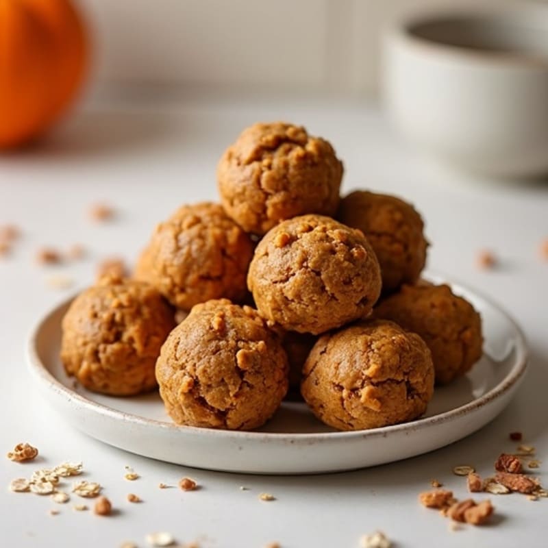 Chewy Pumpkin Spice Baked Oat Bites