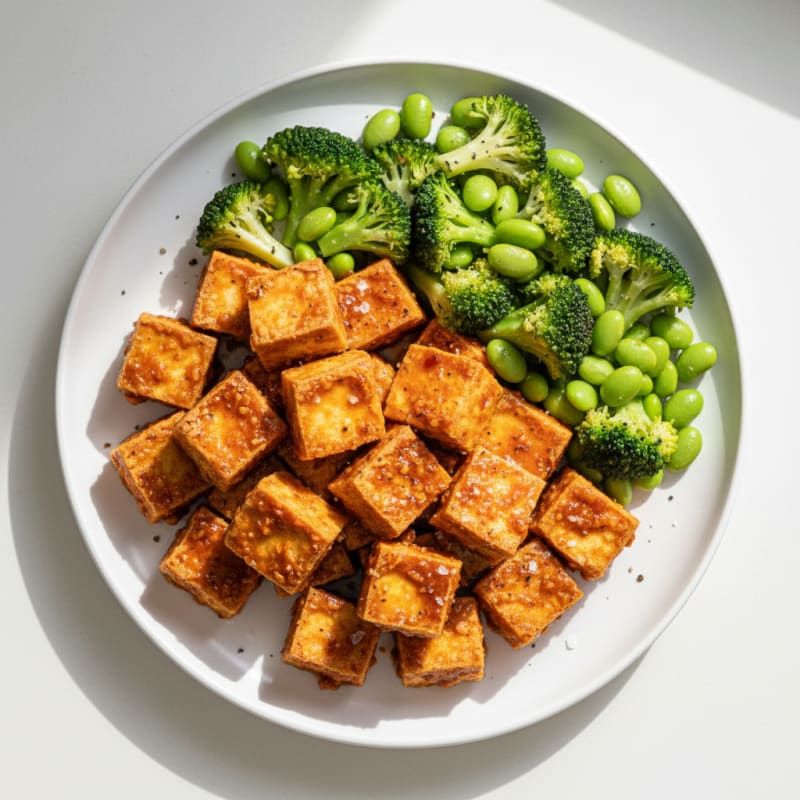 Crispy Baked Chili-Garlic Tofu