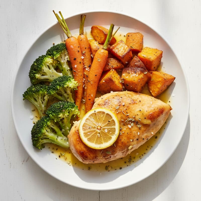 Lemon Herb Roasted Chicken with Vegetables