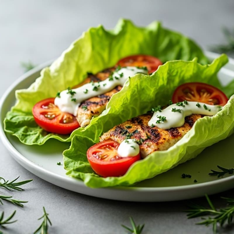 Herb-Grilled Chicken Lettuce Wrap
