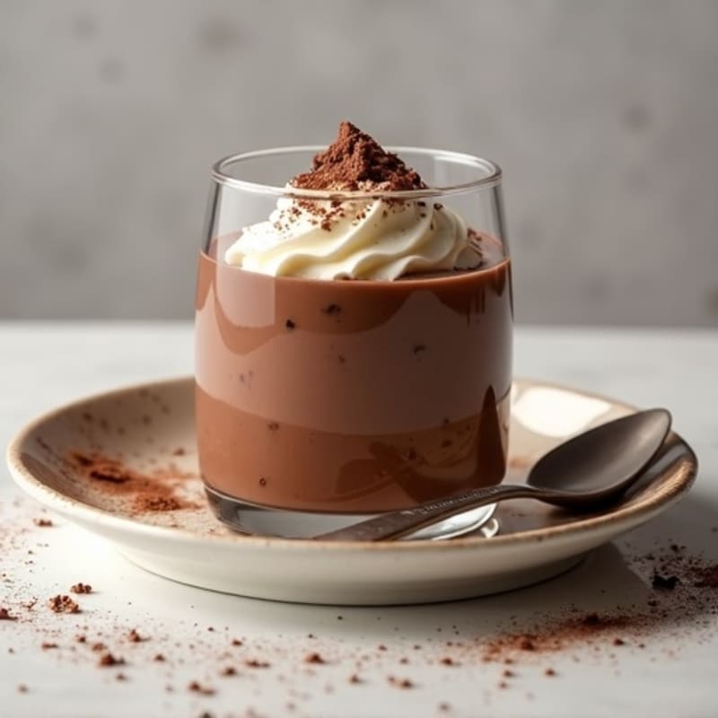 Silky Chocolate Protein Pudding with Almond Butter