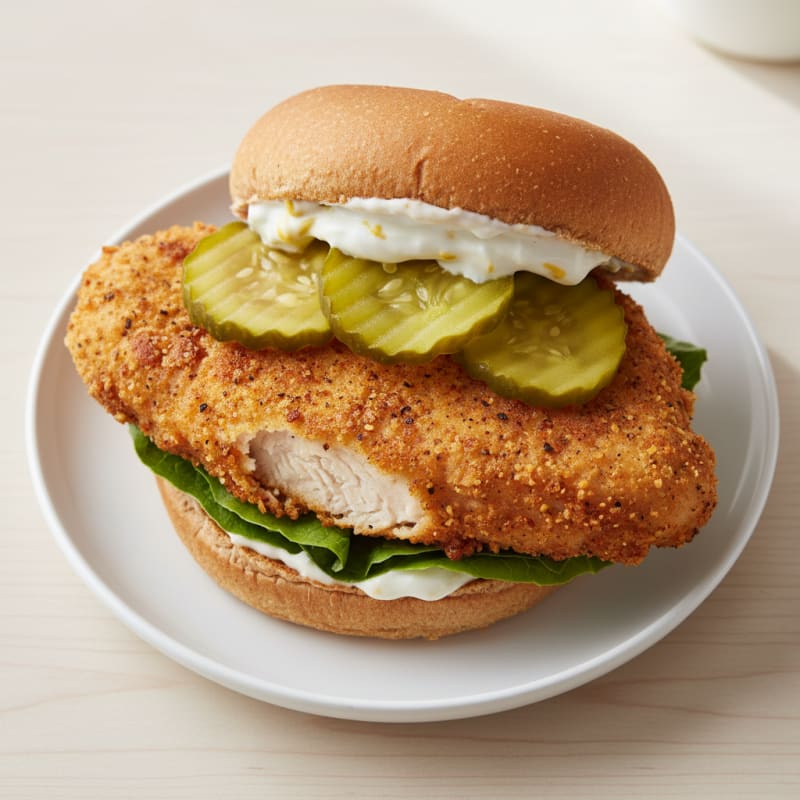 Buttermilk Fried Chicken Sandwich with Pickles