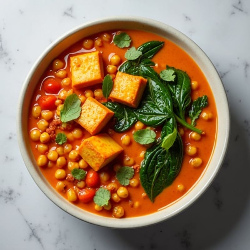 Creamy Coconut Red Lentil Curry Bowl