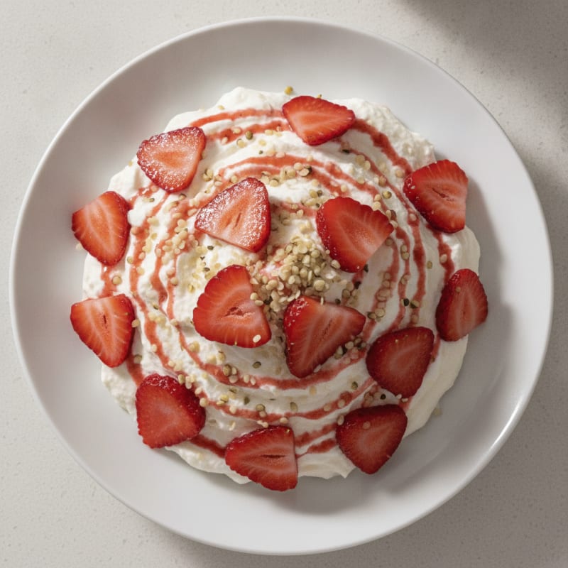Greek Yogurt Protein Mousse with Berries