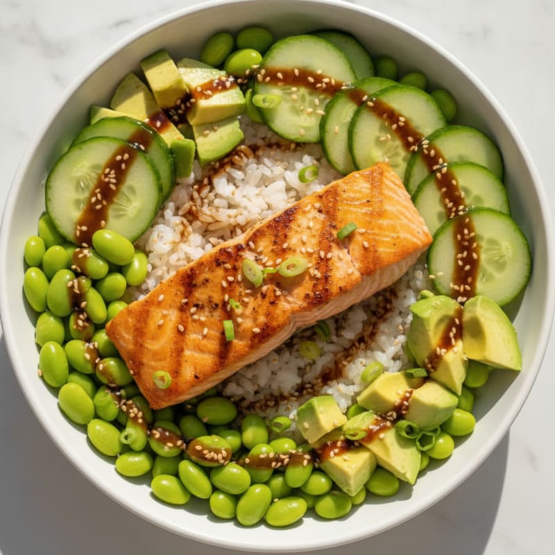 Salmon Sushi Rice Bowl