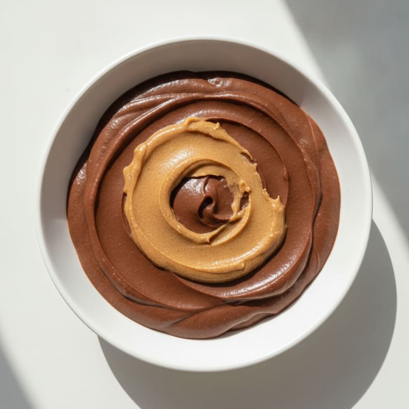 Creamy Chocolate Protein Pudding with Almond Butter