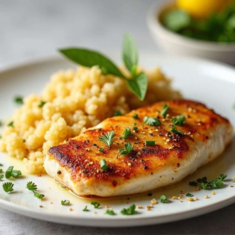 Pan-Seared Lemon-Garlic Spiced Chicken