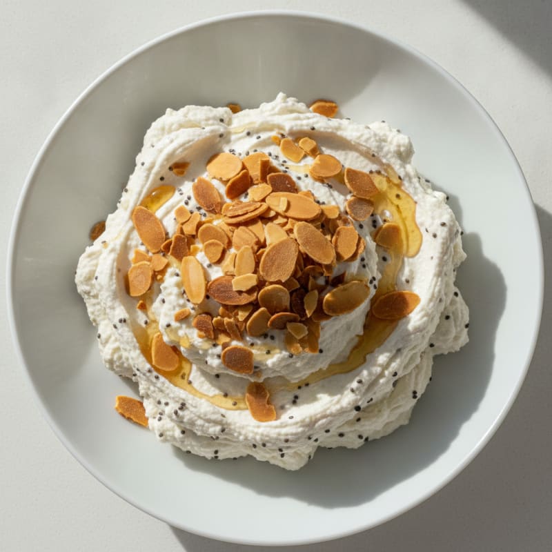 Creamy Greek Yogurt Protein Pudding with Almonds
