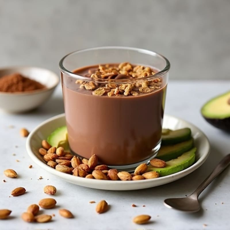 Silky Chocolate Protein Pudding with Toasted Pumpkin Seeds