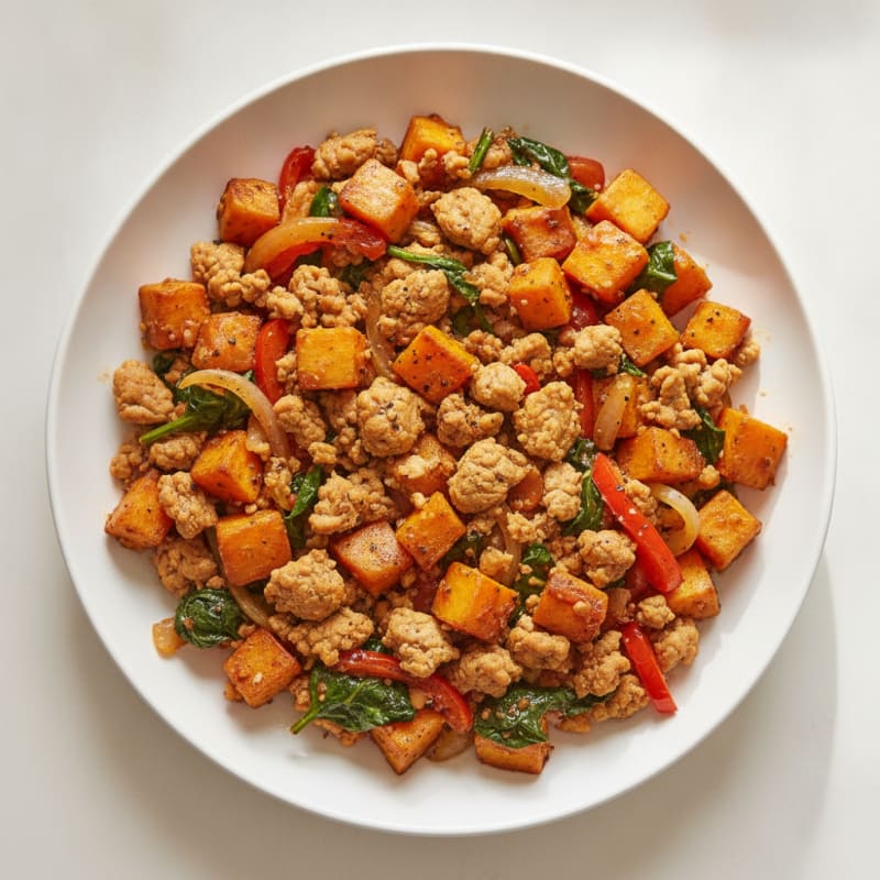 Ground Turkey Sweet Potato Skillet