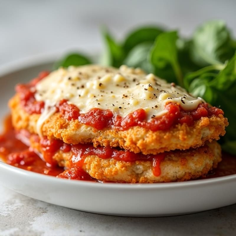Healthy Crispy Baked Chicken Parmesan