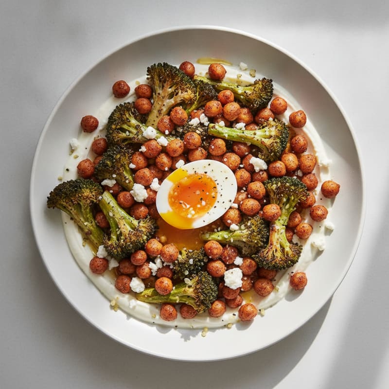 Roasted Vegetable and Chickpea Bowl