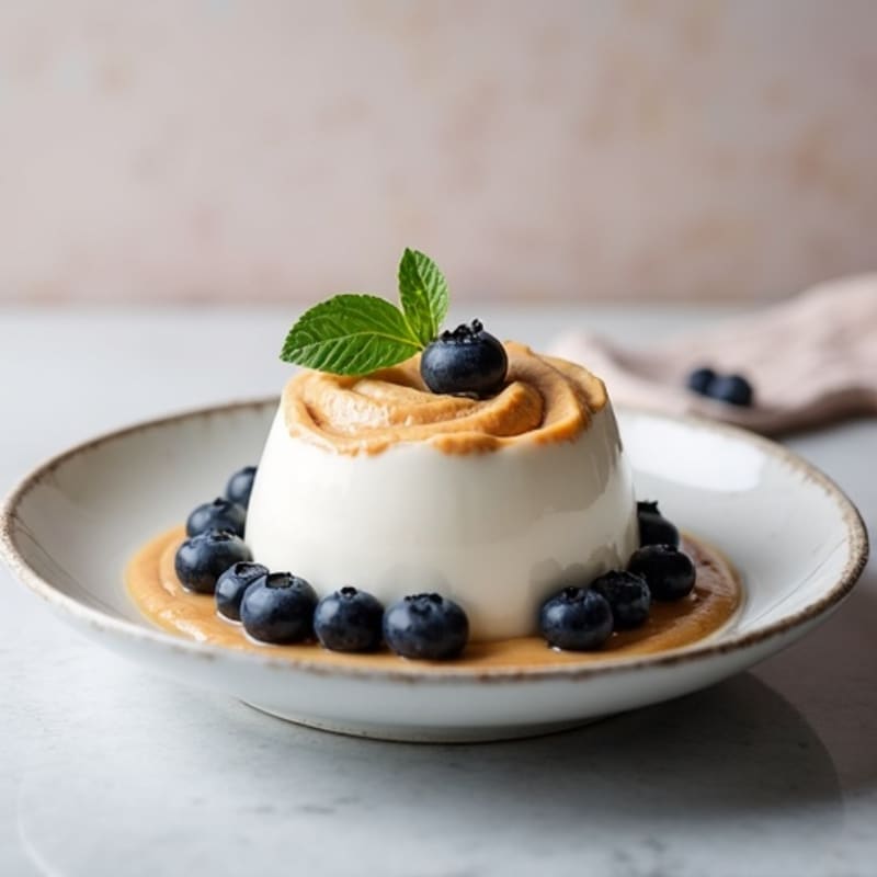 Creamy Greek Yogurt Protein Pudding with Almond Butter Swirl