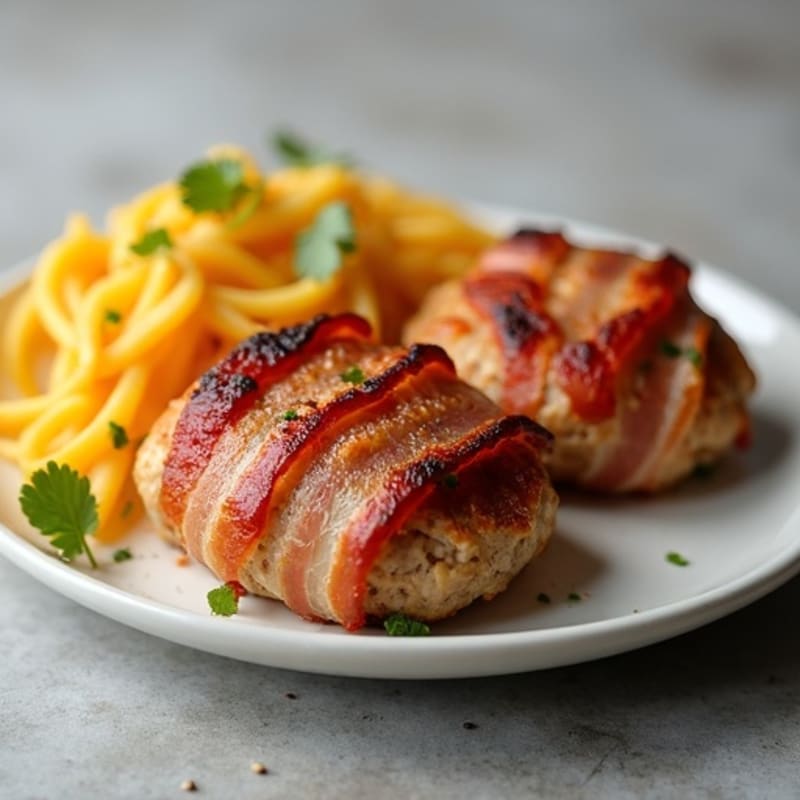 Bacon-Wrapped Lean Turkey Jalapeño Patties