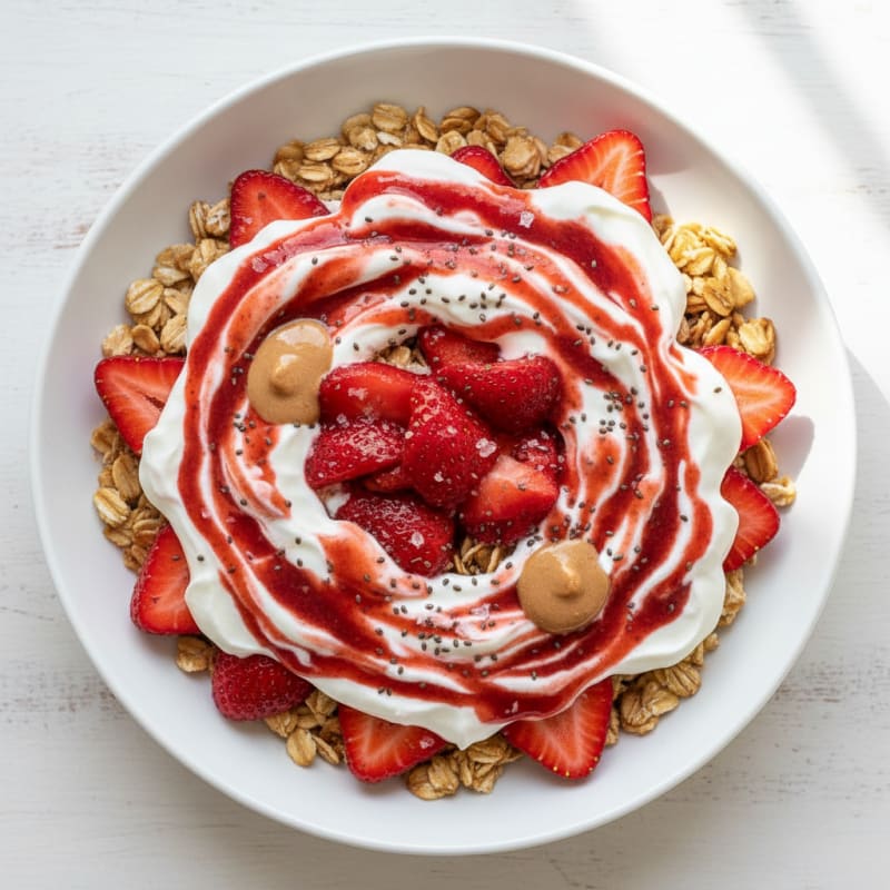 Creamy Strawberry Shortcake Overnight Oats