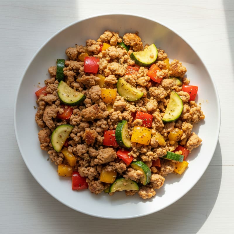 Ground Turkey and Vegetable Skillet
