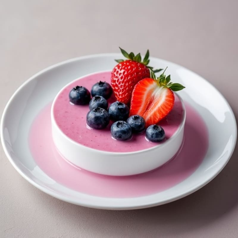Silky Vanilla Protein Yogurt with Berries