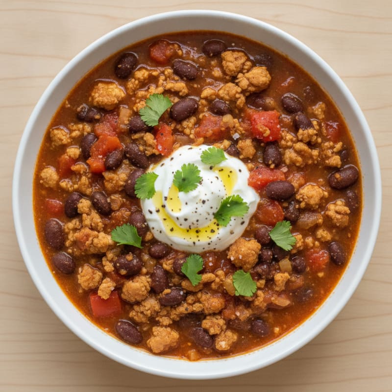 Turkey and Black Bean Chili