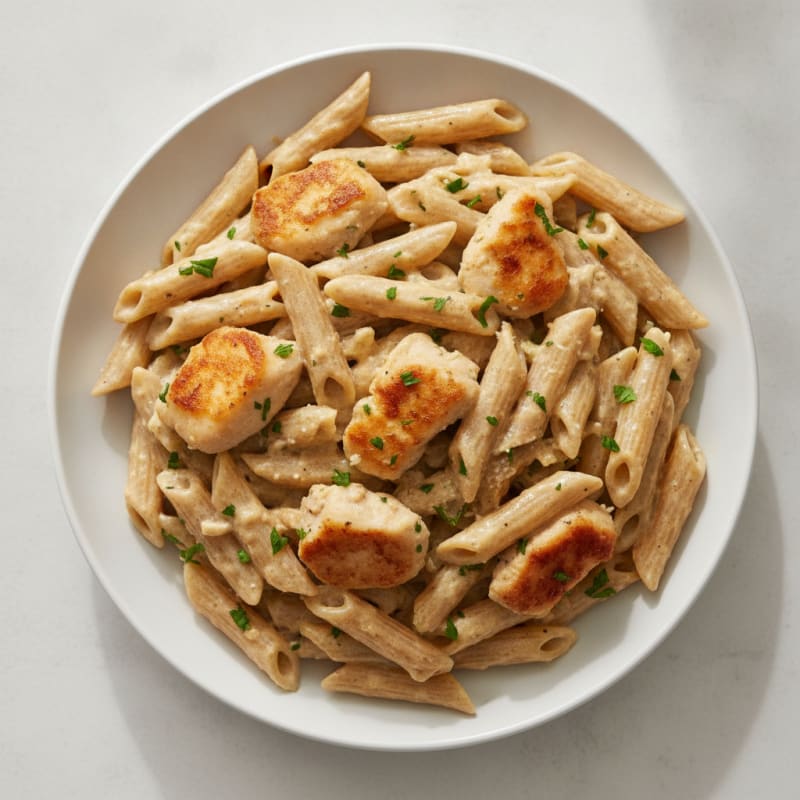 Garlic Parmesan Chicken Alfredo Pasta