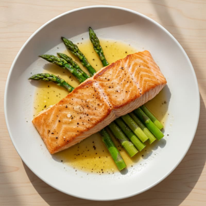Pan-Seared Salmon with Grass-Fed Butter