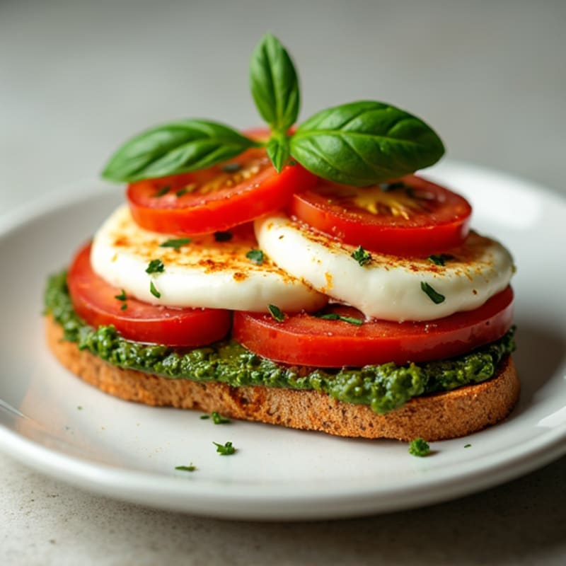 Fresh Mozzarella and Tomato Pesto Melt