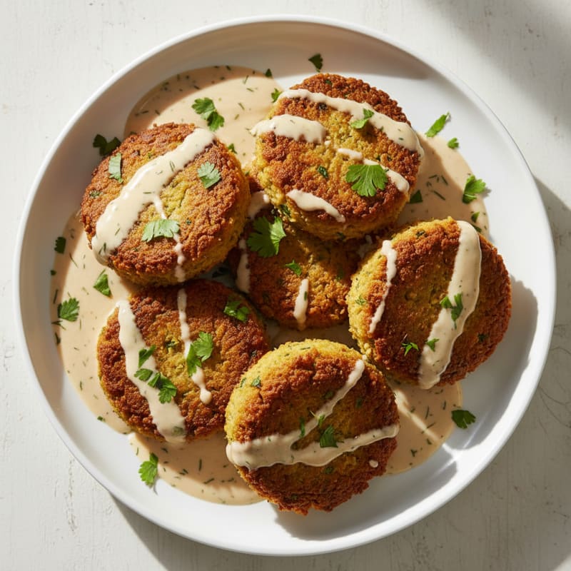 Crispy Falafel with Tahini