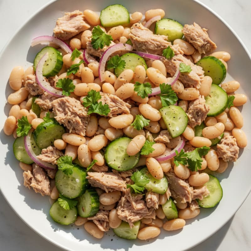 Mediterranean Tuna and White Bean Salad